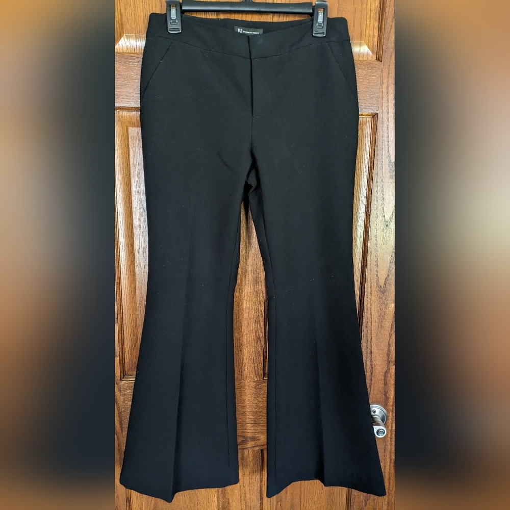 INC International Concepts Black Boot Cut Flare Pants